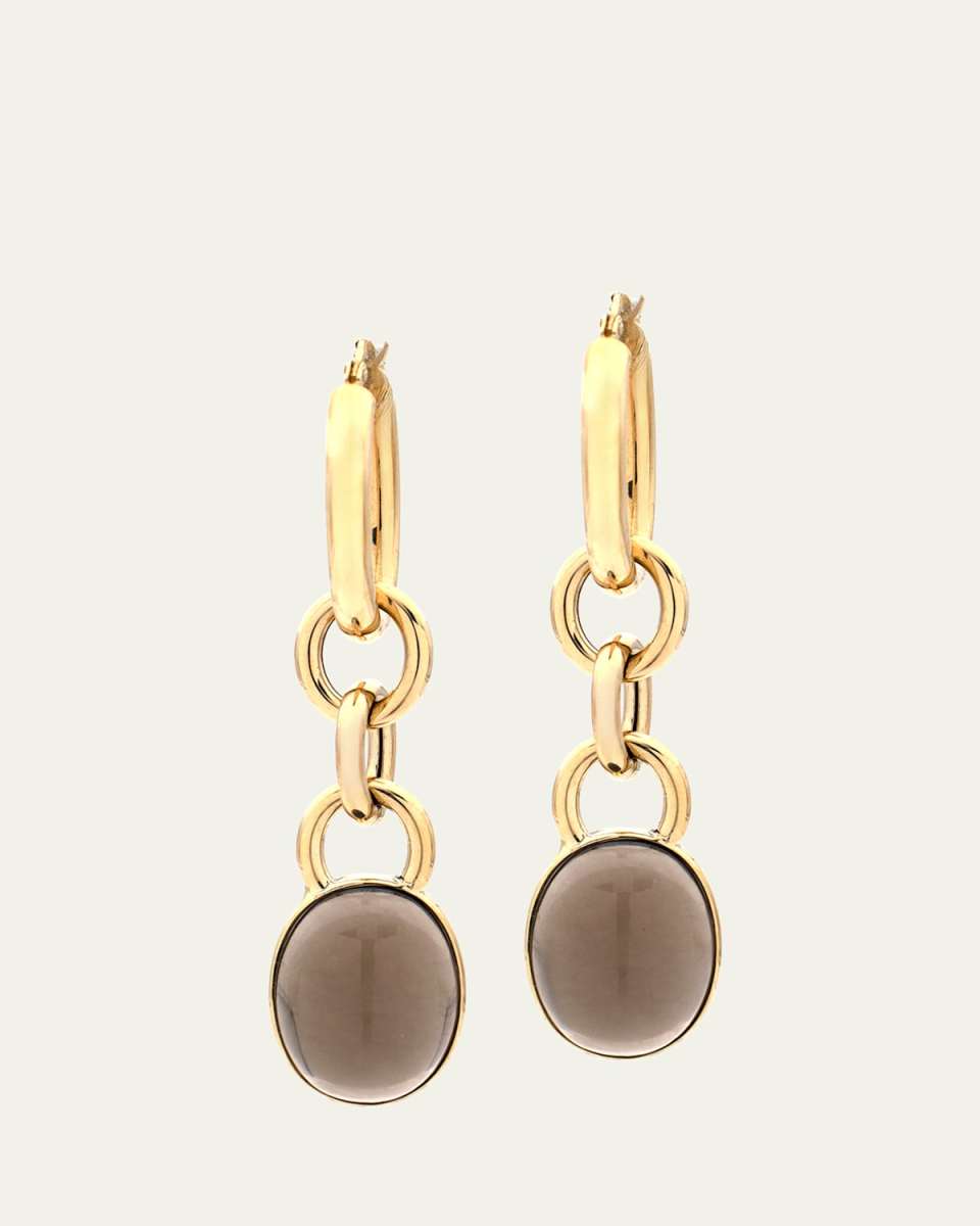 Mama 18K Yellow Gold Smokey Topaz Drop Earrings